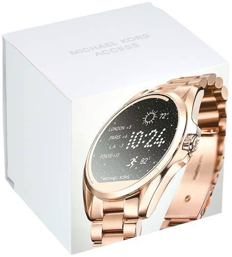 michael kors access touchscreen rose gold bradshaw smartwatch mkt5004